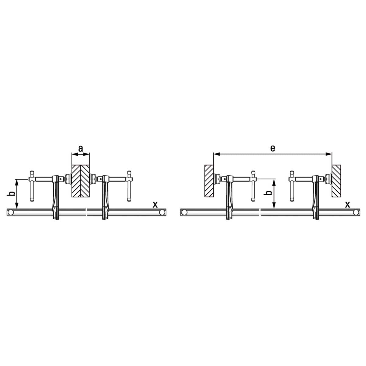 Bessey SLV150M - Tornillo de apriete todo acero Bessey SLV 1500/120 - Ferrotecnia