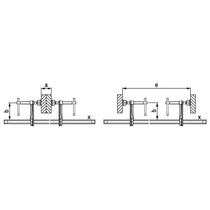 Bessey SLV150M - Tornillo de apriete todo acero Bessey SLV 1500/120 - Ferrotecnia