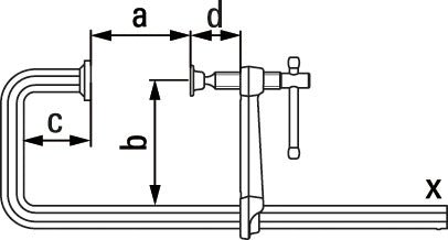 Bessey STBU401715 - Tornillo de apriete de acero forjado en U STBU40 - 17 - 15 - Ferrotecnia