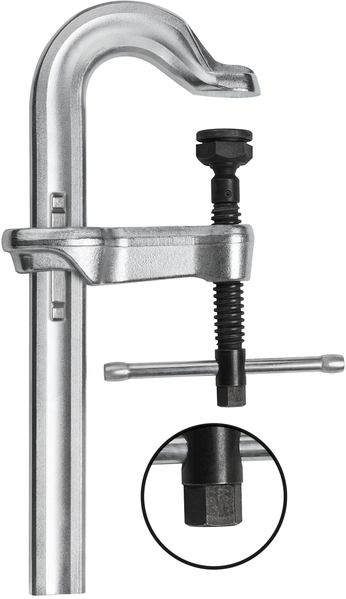 Bessey STBVC25 - Tornillo de apriete de acero forjado de alta potencia STBVC 250 mm - Ferrotecnia