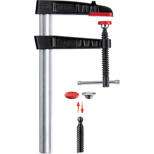 Bessey TG25K - Tornillo de apriete con pasador metálico en cruz Bessey TG-K 250/120