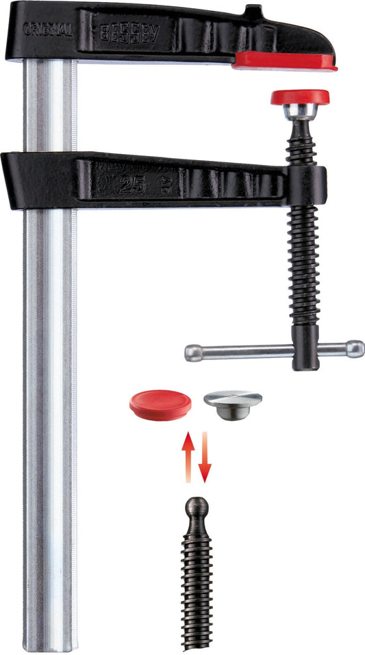 Bessey TG25K - Tornillo de apriete con pasador metálico en cruz Bessey TG - K 250/120 - Ferrotecnia