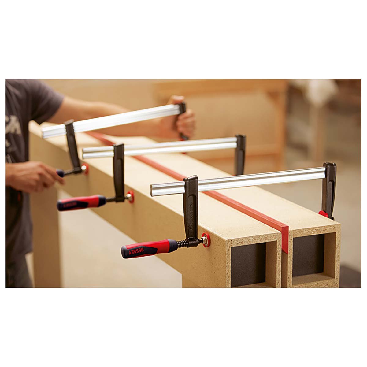 Bessey TP100S12BE - 2K - Tornillo de apriete con mango bicomponente Bessey TPNBE1000/120 - Ferrotecnia