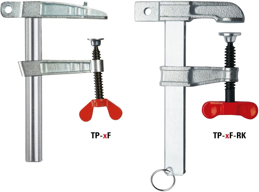 Bessey TP2FRK - Tornillo de apriete con toma de tierra Bessey TP-2F-RK 150/ 60 - Ferrotecnia
