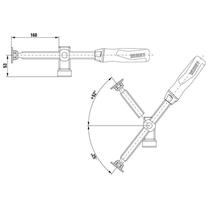 Bessey TW28AV - Elemento de sujeción para mesas de soldadura Bessey TW28 AV - Ferrotecnia