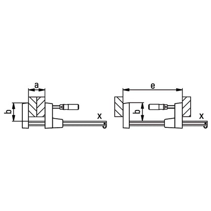 Bessey UK16 - Tornillo de apriete Bessey UNIKLAMP 160 - Ferrotecnia