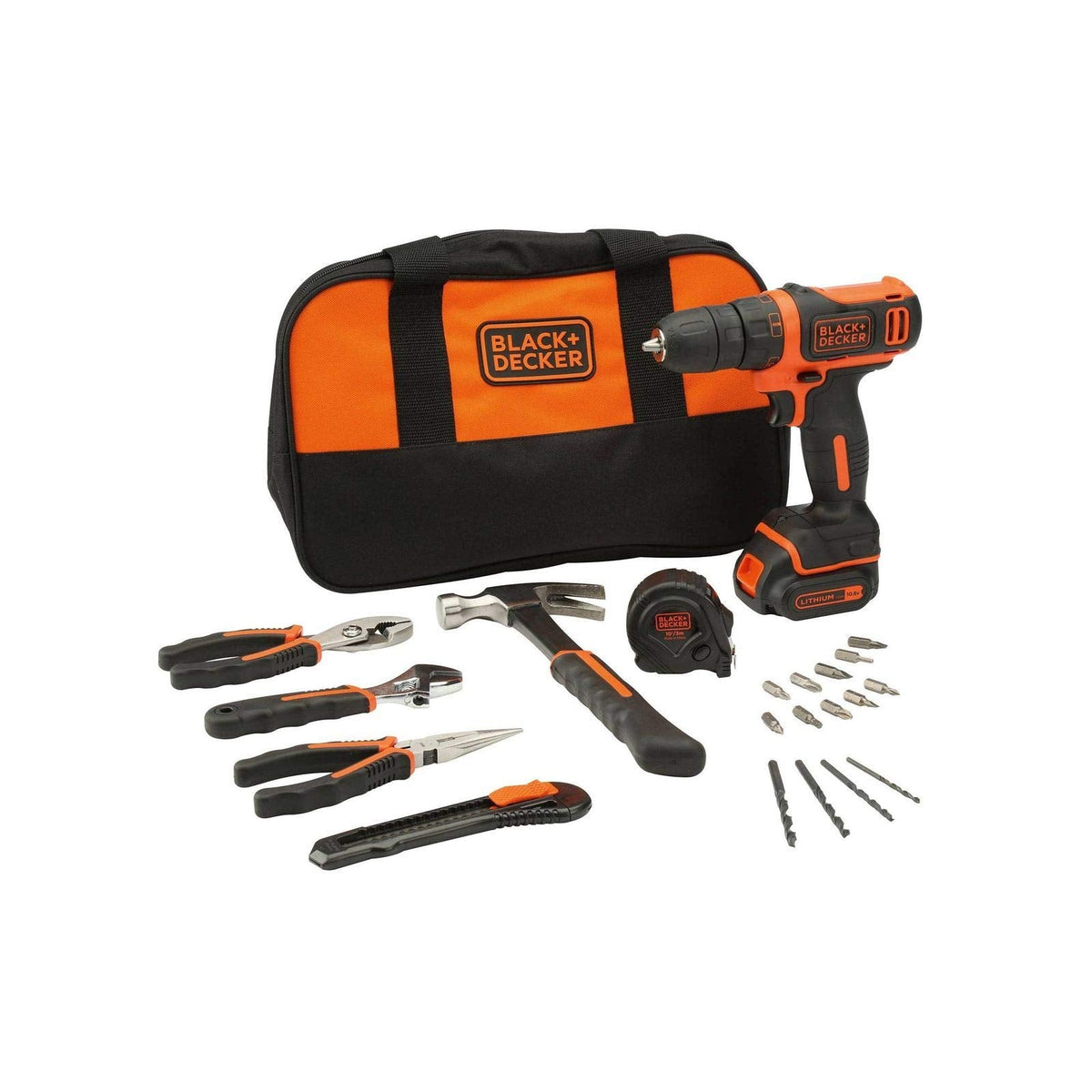 Black & Decker bdcdc18htsa taladro Simple eléctrica inalámbrica (18 V/1.5 Amps portabrocas autoajustable)