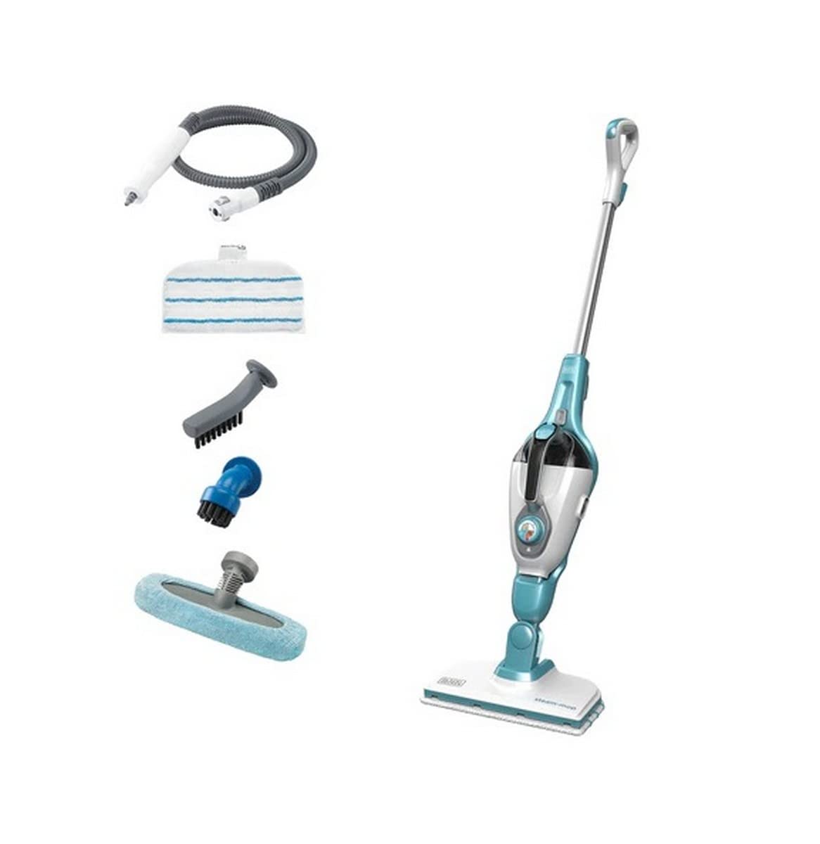 Black+Decker FSMH1321-QS - Mopa de vapor 7 en 1 de 1300 W con depósito de 500 ml