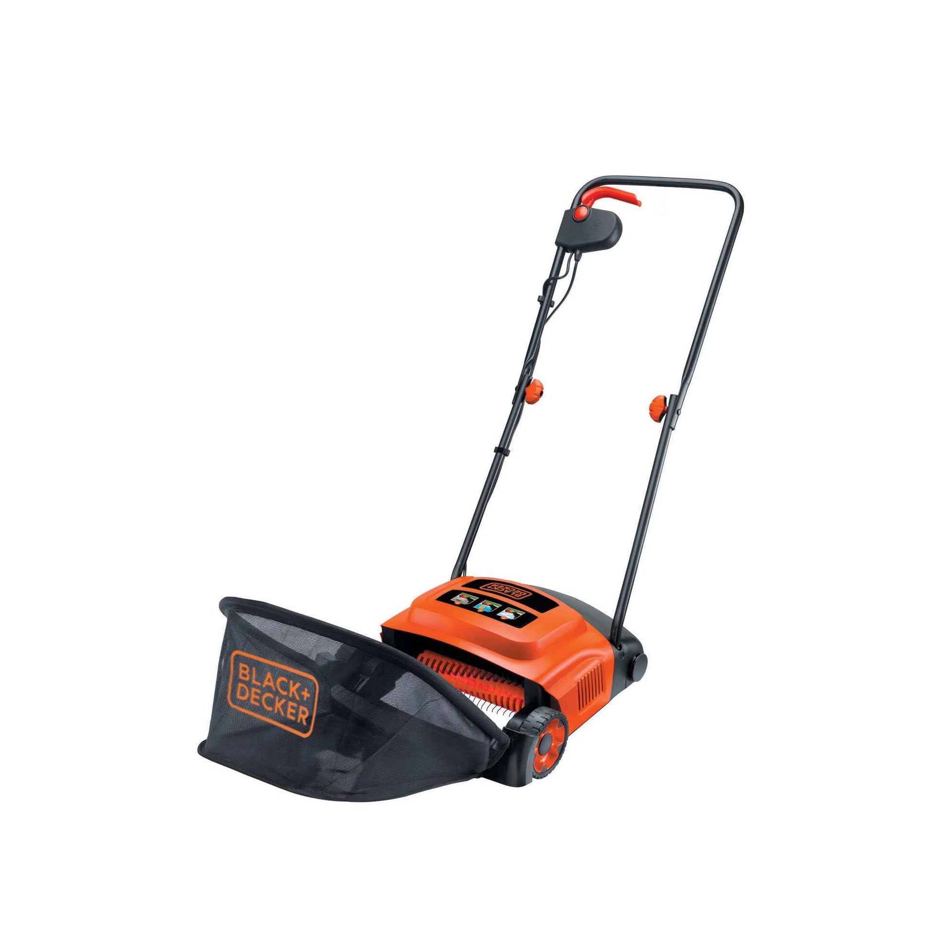 Black+Decker GD300-QS - Escarificador de césped eléctrico GD300 600 W, 30 cm de ancho