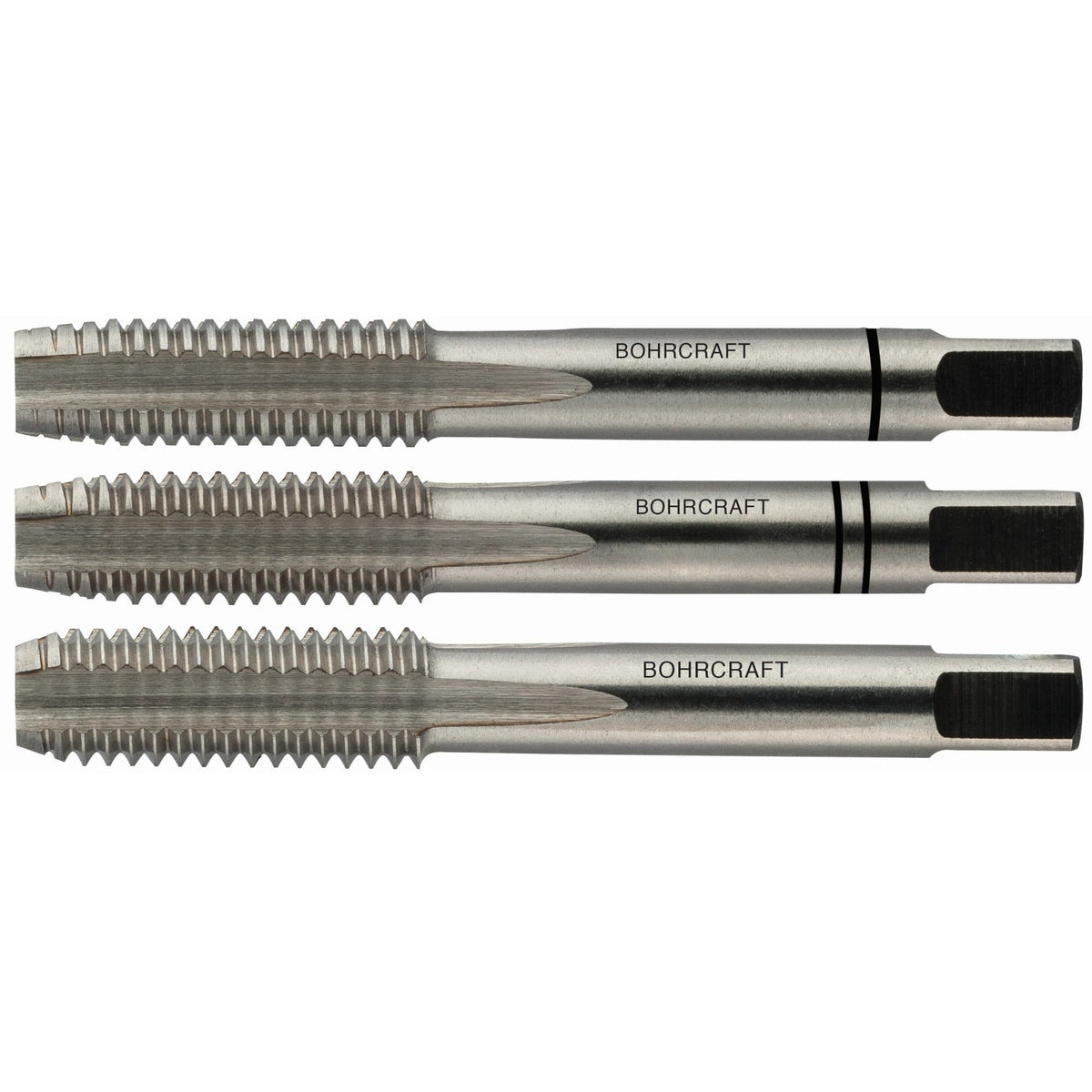 Bohrcraft 41001100250 - Macho Mano DIN 352 HSS Progr. // M 2,5 / 3-uds. BC-Unibox - Ferrotecnia