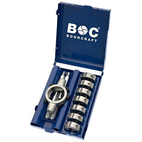 Bohrcraft 42001410007 - Bohrcraft Jg. 25x9 form B HSS dies + turner, Mini-Box MSR8 // M3-M12