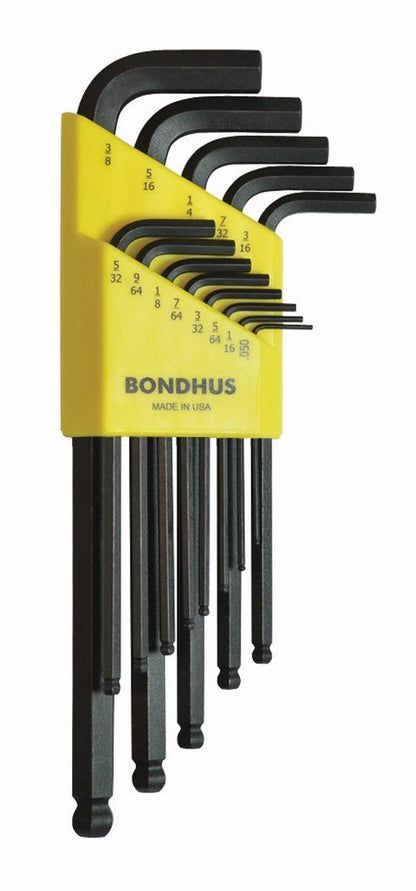 Bondhus 10937 - Juego de 13 llaves en L puntabola Bondhus ProGuard (pulgadas) - Ferrotecnia