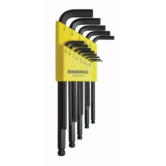 Bondhus 10937 Set of 13 Bondhus ProGuard Ball End L-Wrenches (Inch)