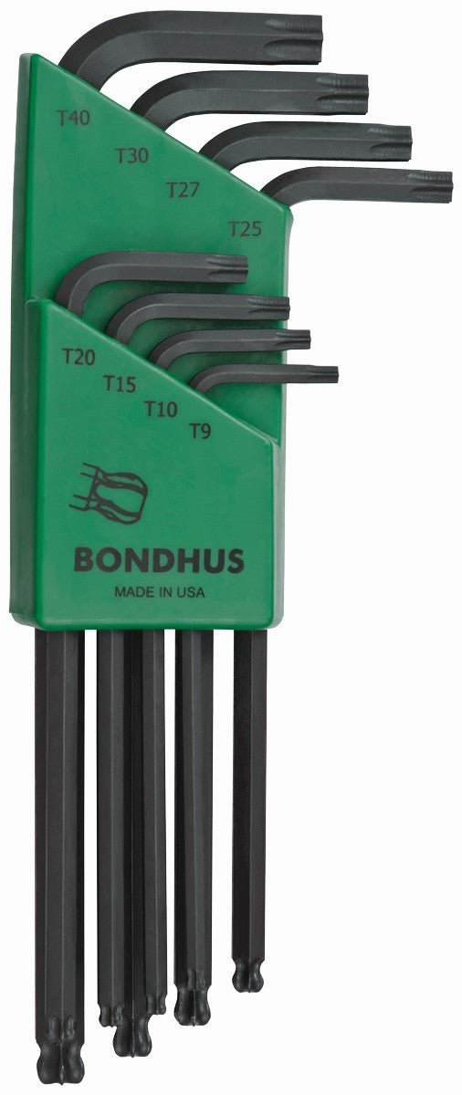 Bondhus 11332 - Juego de 8 llaves L Torx puntabola Bondhus ProGuard (T9 - T40) - Ferrotecnia