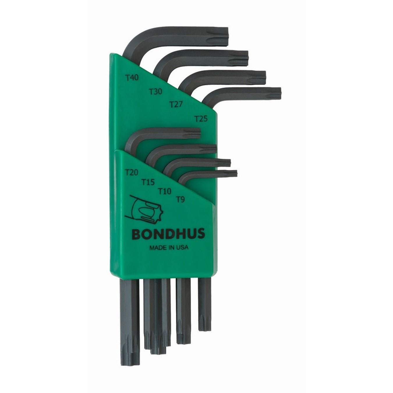 Bondhus 31734 Set of 8 Bondhus ProGuard Torx Short L Keys (T9 to T40)
