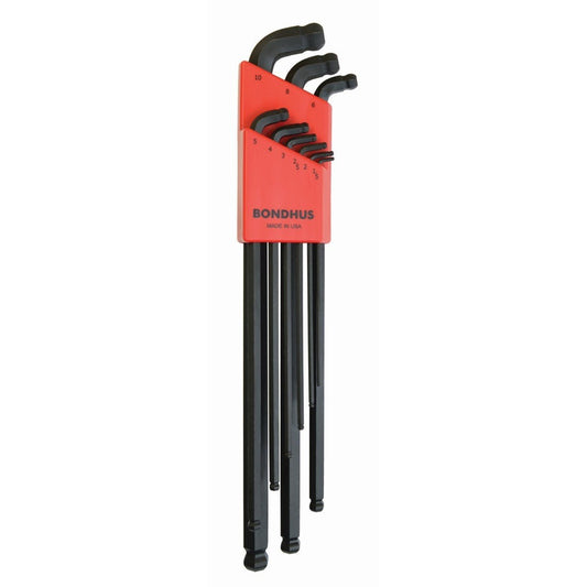 Bondhus 67099 - Set of 9 Bondhus ProGuard XL Stubby Double Ball Point L Keys (1.5-10 mm.)