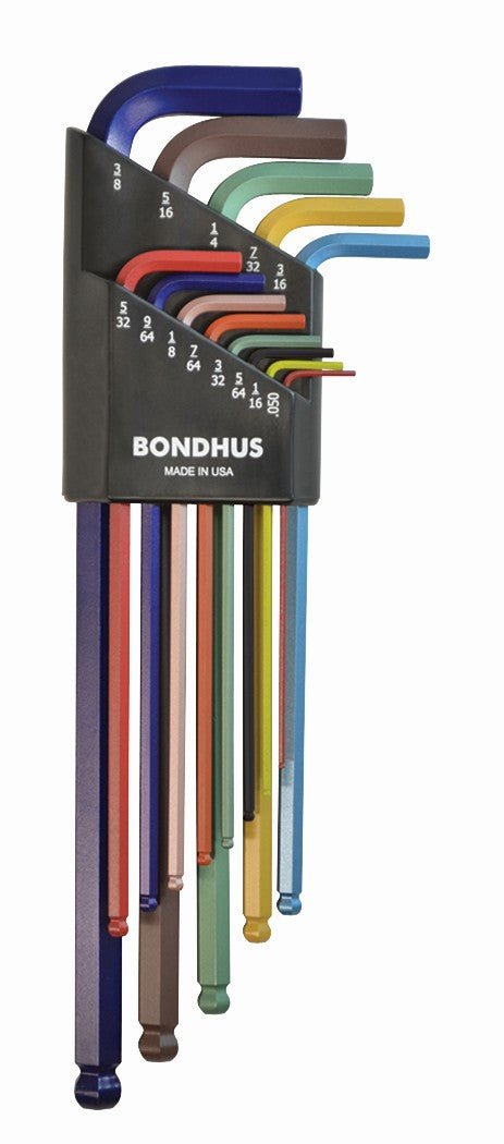 Bondhus 69637 - Juego de 13 llaves en L puntabola XL Bondhus ColorGuard (pulgadas) - Ferrotecnia