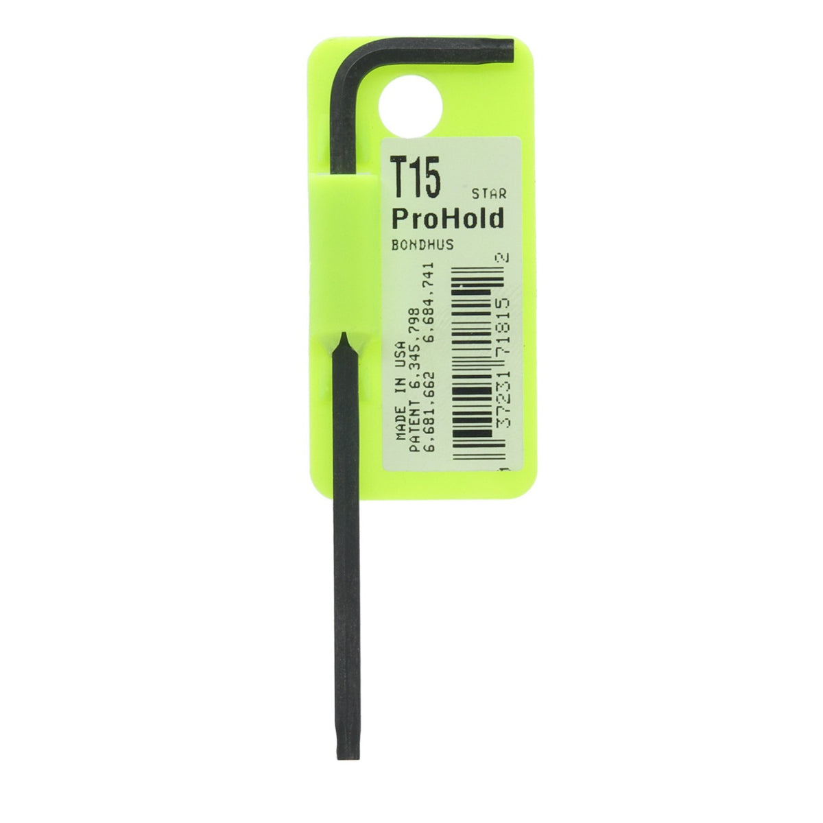 Bondhus 71815 - Clé coudée Bondhus ProGuard Torx T15 ProHold