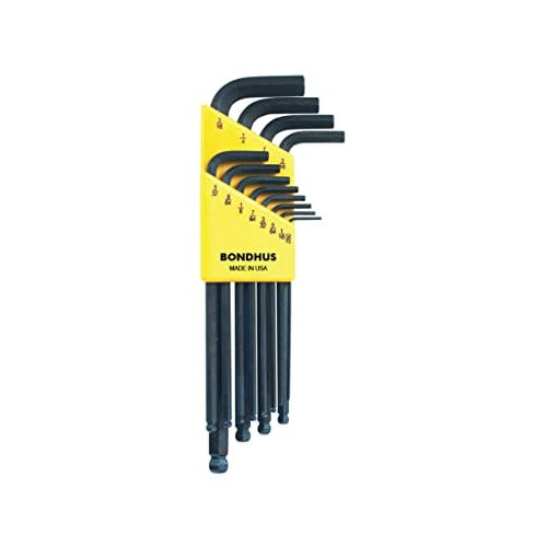 Bondhus 10936 Set of 12 Bondhus ProGuard Ball End L-Wrenches (Inch)