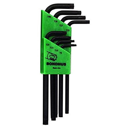Bondhus 32434 - Bondhus ProGuard Tamper-Resistant TORX® L-Wrench Set of 8 (TR9-TR40)