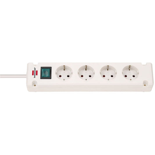 Brennenstuhl 1150650124 - Bremounta multi-socket white suitable for fixed mounting (4 sockets)