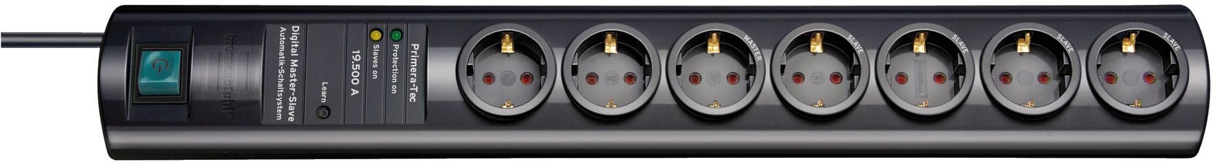 Brennenstuhl 1153300477 - Base múltiple con protección contra sobretensión y función digital master - slave Primera - Tec - Ferrotecnia