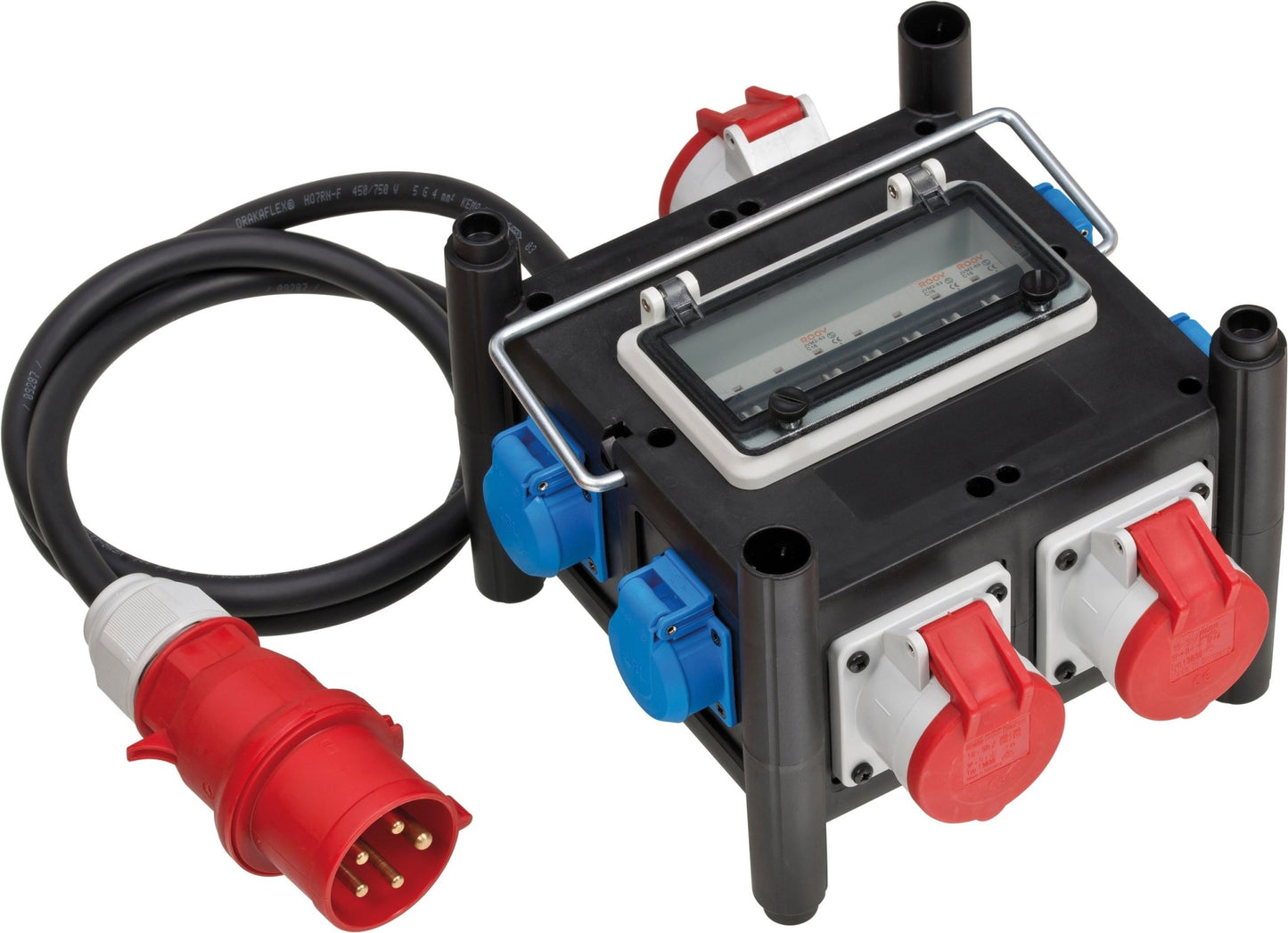 Brennenstuhl 1153690200 - Distribuidor de energía compacto de goma IP44 BSV 3 (2 m) - Ferrotecnia