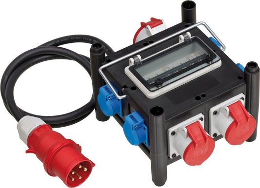 Brennenstuhl 1153690200 - Distribuidor de energía compacto de goma IP44 BSV 3 (2 m) - Ferrotecnia