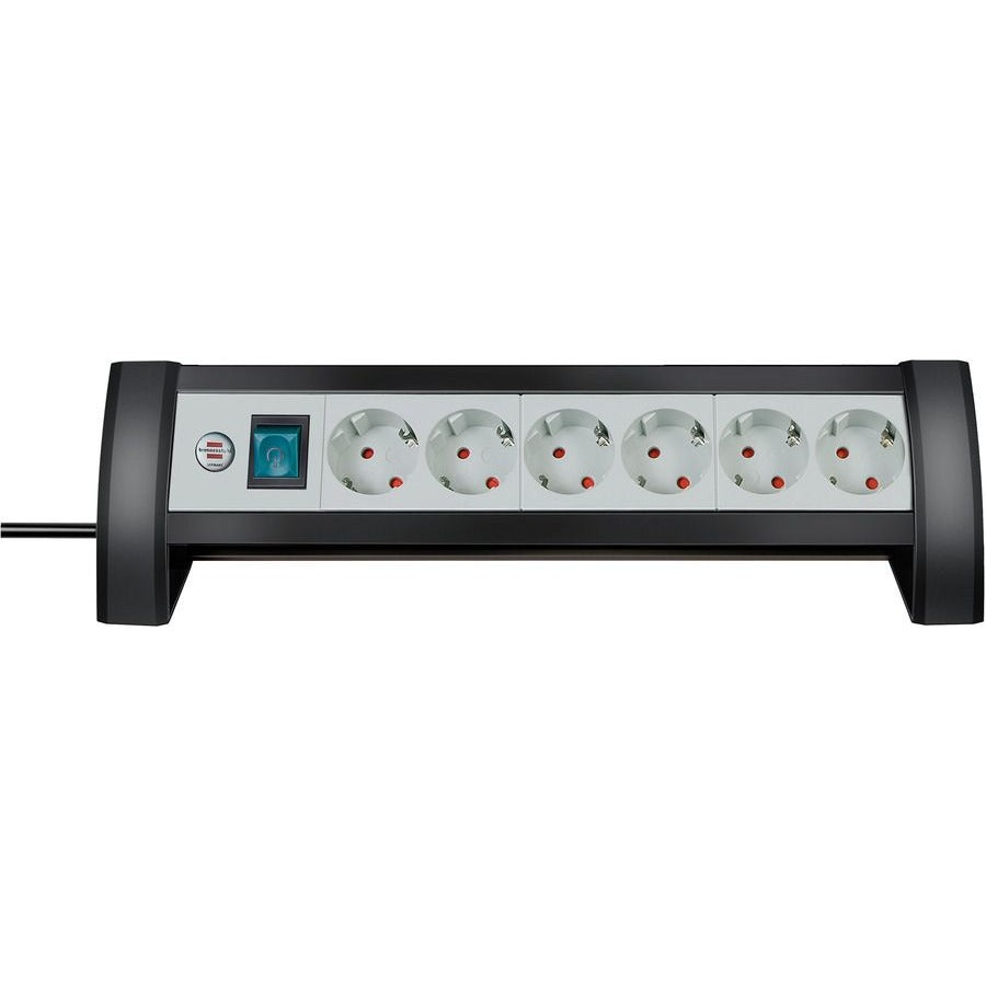Brennenstuhl 1156250416 - Base múltiple Premium-Office-Line para sobremesa (6 tomas)