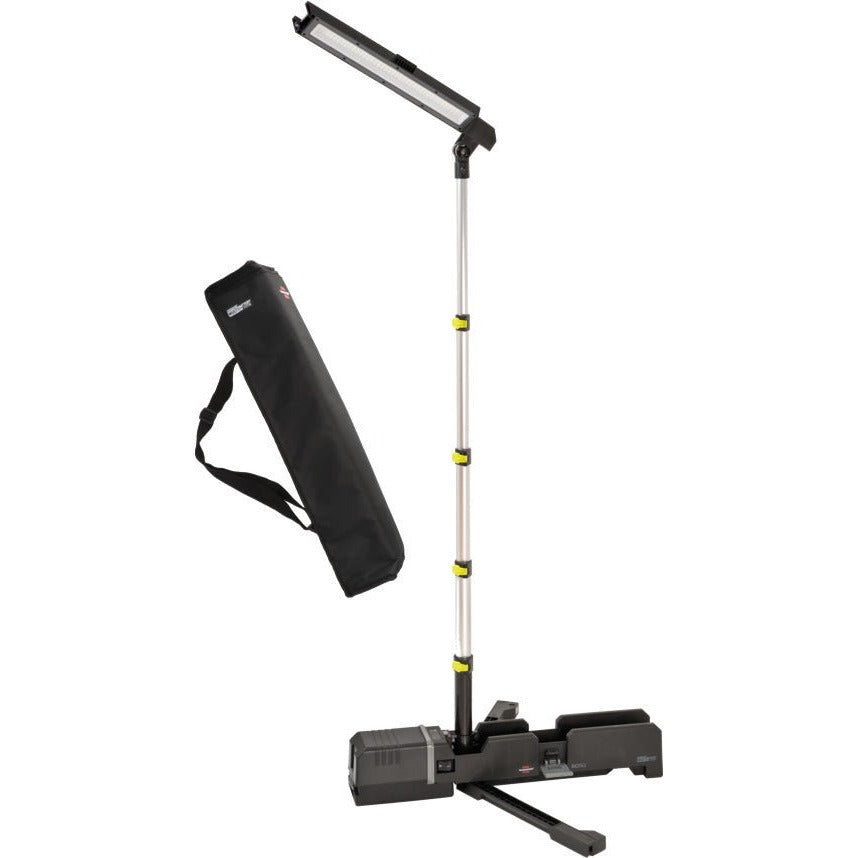 Brennenstuhl 1173700004 - Foco de trabajo LED a batería con trípode Multi Battery System 6050 MA IP54