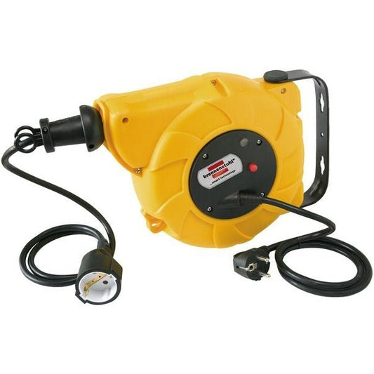 Brennenstuhl 1241020300 - IP20 H05VV-F3G1.5 Automatic Cable Reel with 9+2 m Cable