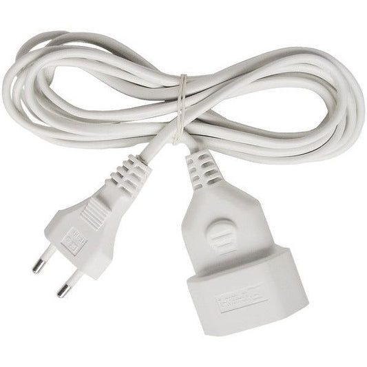 Brennenstuhl Alargador eléctrico IP20 H03VVH2-F 2x0,75 con clavija y toma tipo euro - Ferrotecnia