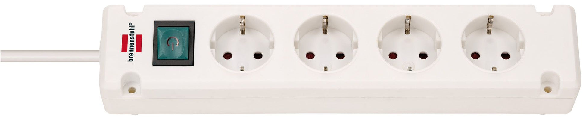 Brennenstuhl - Base de tomas múltiples Bremounta blanca apta para montaje fijo - Ferrotecnia