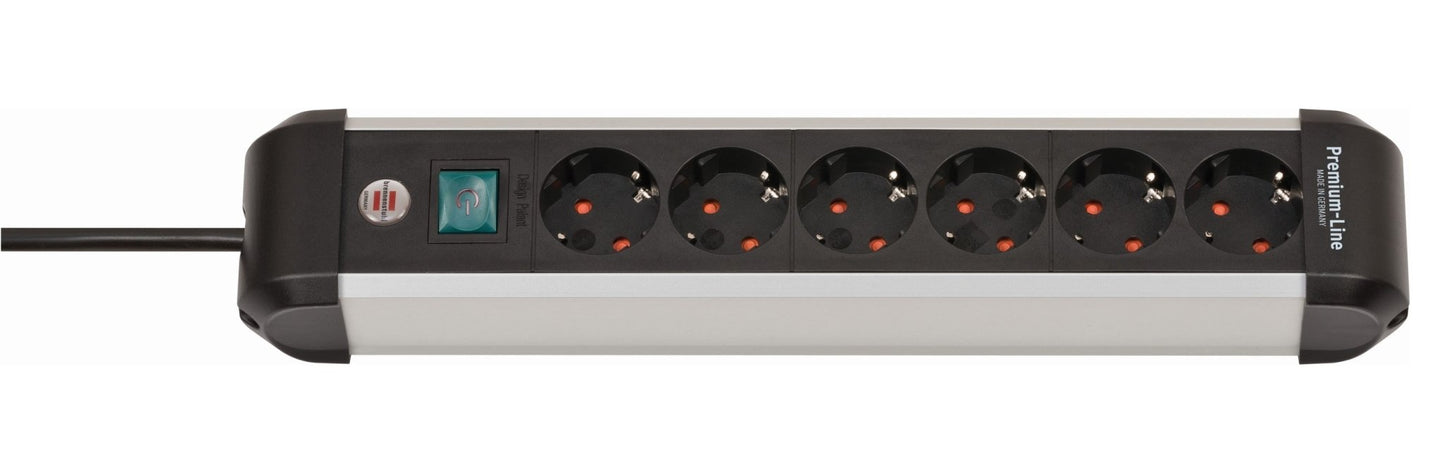 Brennenstuhl - Base de tomas múltiples Premium - Alu - Line - Ferrotecnia