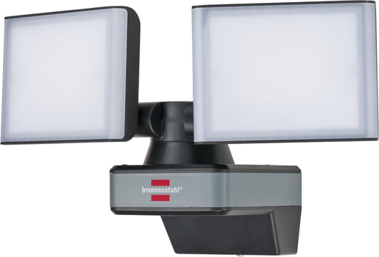 Brennenstuhl 1179060000 - Foco LED doble de pared WF con protección IP54 y control con app via WIFI