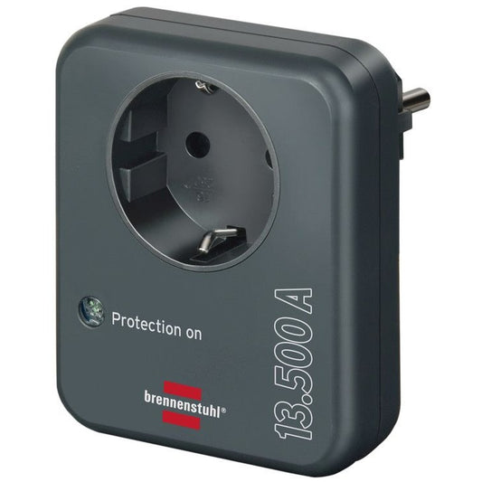 Brennenstuhl - Surge-protected adapter plug 13,500A anthracite