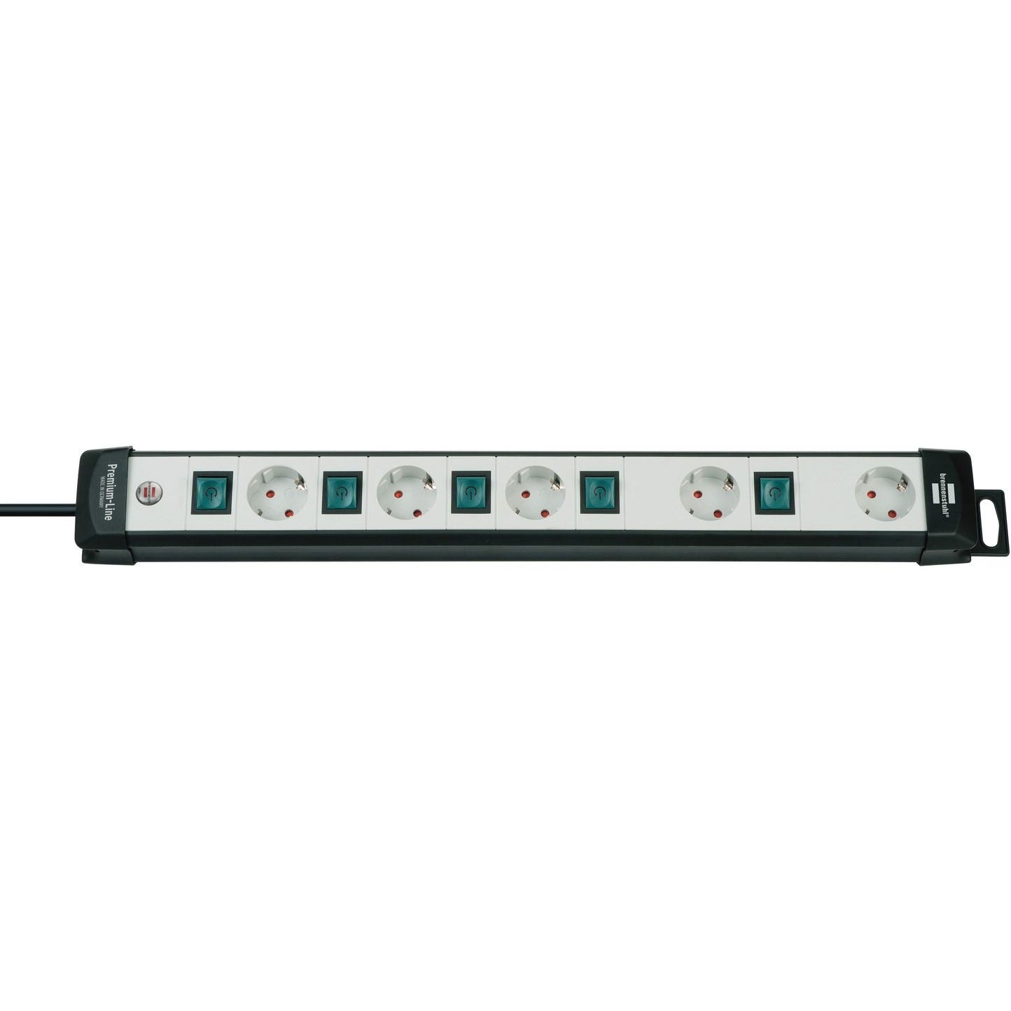 Brennenstuhl Premium-Line Technics multi-socket base with multiple switches and special socket arrangement