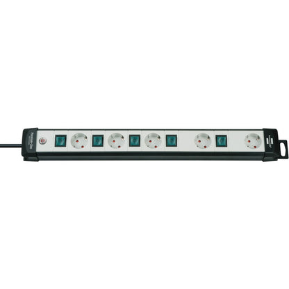Brennenstuhl Premium-Line Technics multi-socket base with multiple switches and special socket arrangement