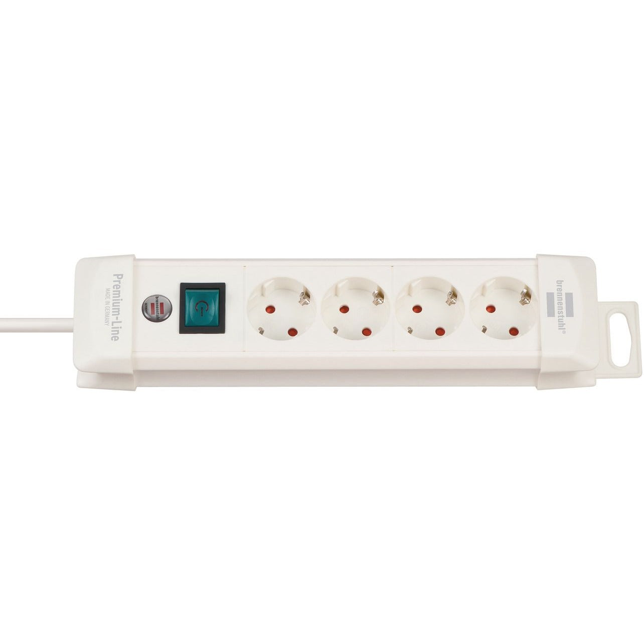 Brennenstuhl - Premium-Line multi-socket base, white, with various installation and fixing options