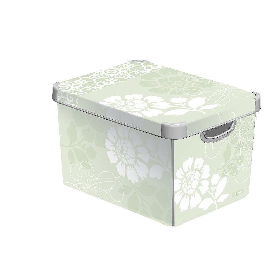 Caja de almacenamiento Curver DECOs Stockholm, tamaño L, varios colores - Ferrotecnia