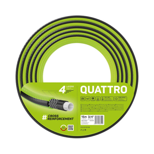 Cellfast 10-074 - Manguera de jardín Quattro 3/4" 15m
