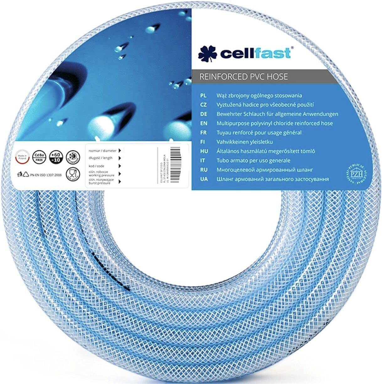 Cellfast 20-676 - Manguera universal reforzada 25.0x4,5 20 m