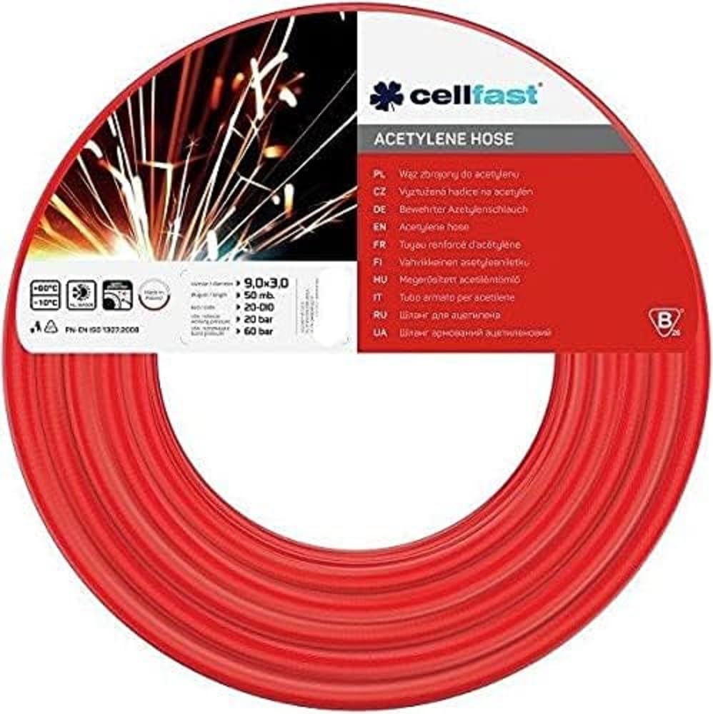 Cellfast 20-682 - Manguera para acetileno 9,0x3,0 60 m