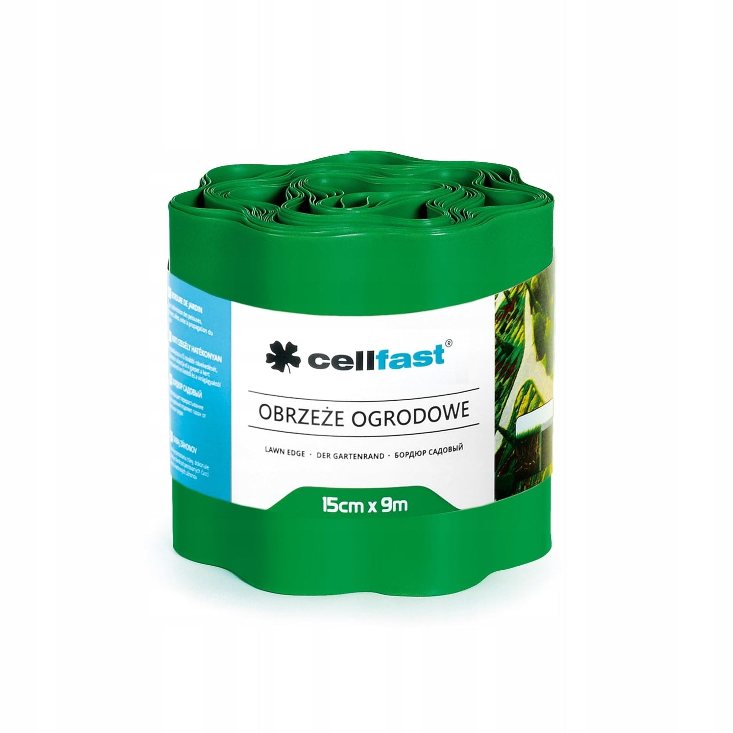 Cellfast 30-002H - Borde de césped 15 cm x 9 m, verde