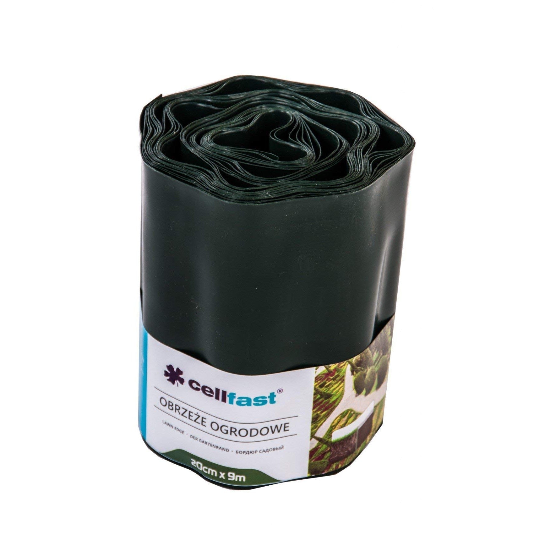 Cellfast 30-023H - Borde de césped 20 cm x 9 m, verde oscuro - Ferrotecnia