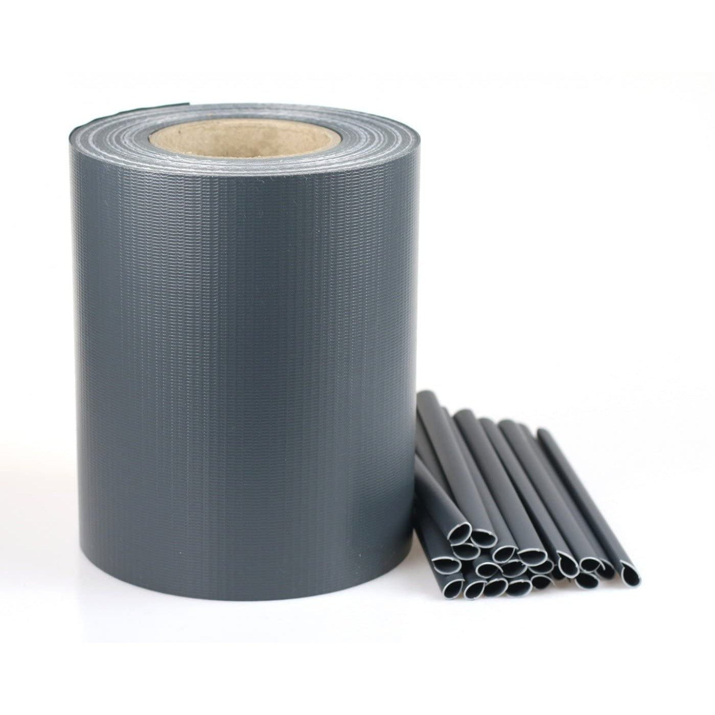Cellfast 30-080 - Cinta de vallado + clips, 19 cm x 35 m, grafito - Ferrotecnia