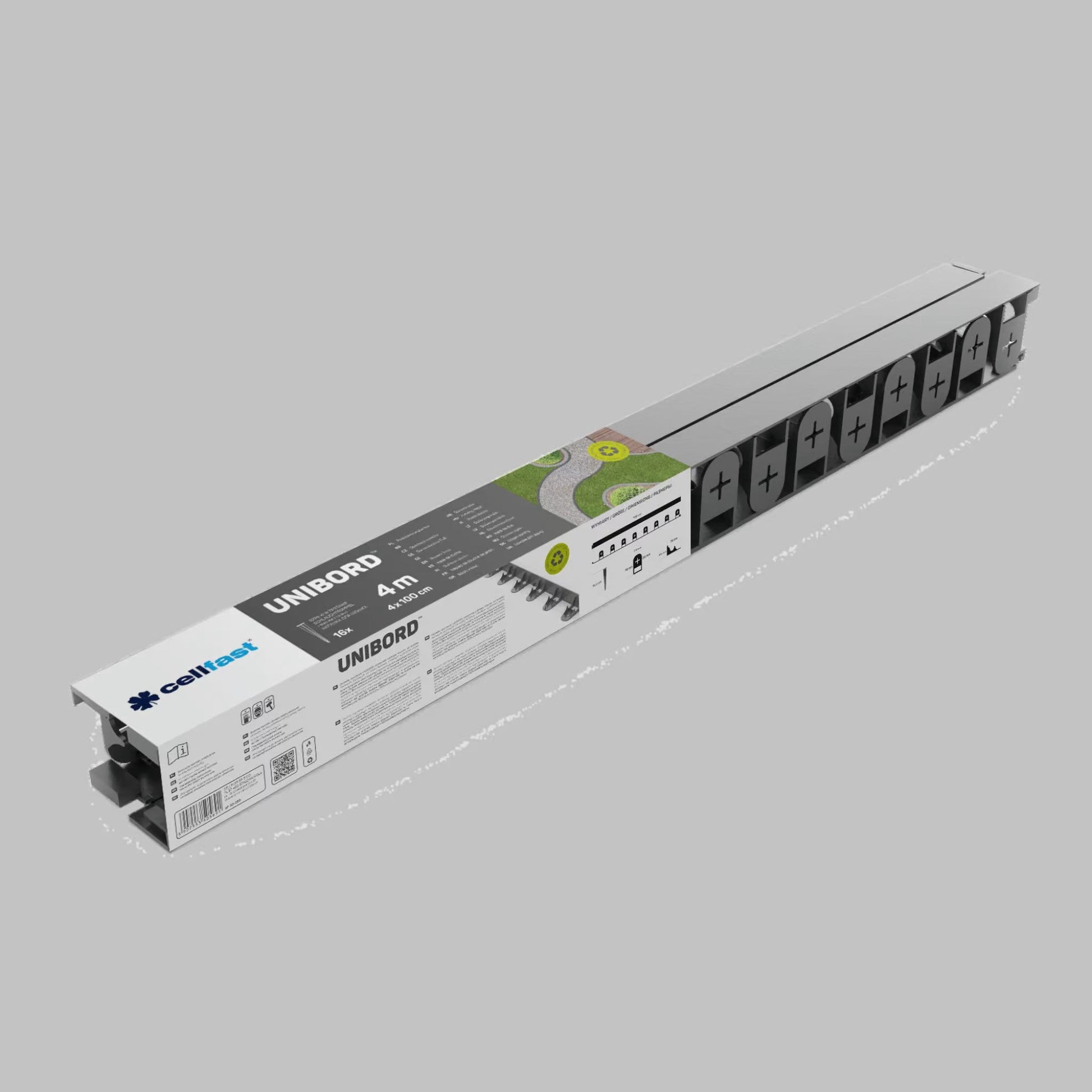 Cellfast 30-251 - Borde de jardín Unibord 4 m con anclajes