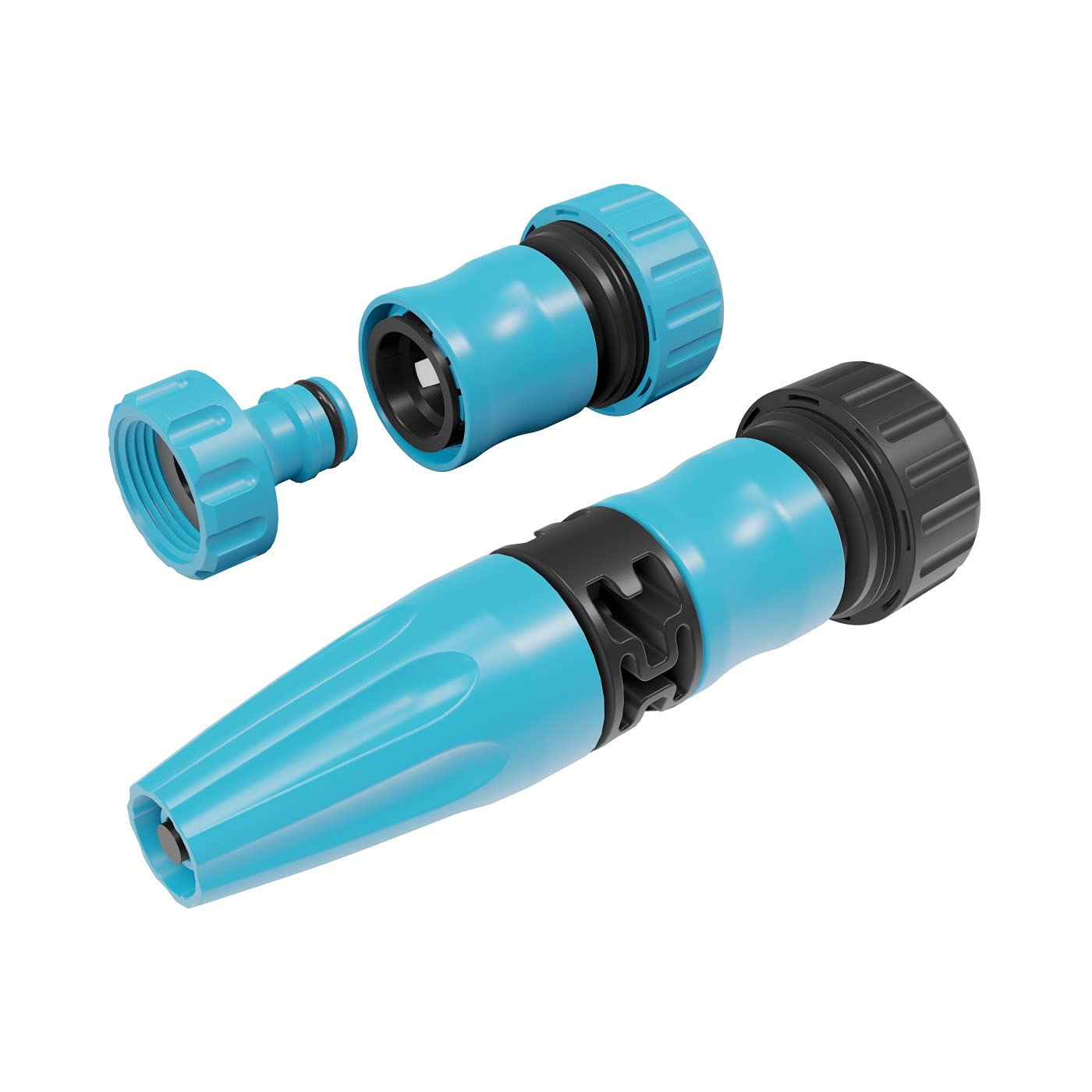 Cellfast 50-505 - Juego de riego 3/4" de 3 piezas con boquilla Basic