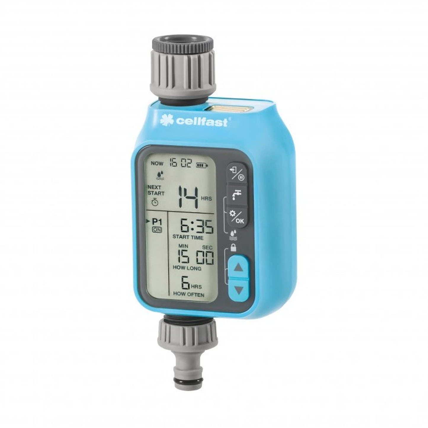 Cellfast 52-097 - Programador de riego electrónico Chronos cellPRO