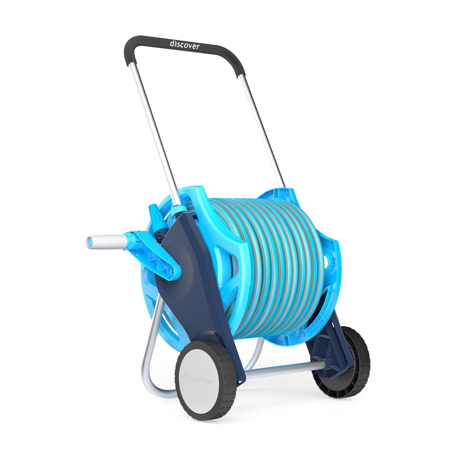 Cellfast 55-625 - Carro portamanguera con ruedas Discover 25 m ENERGO